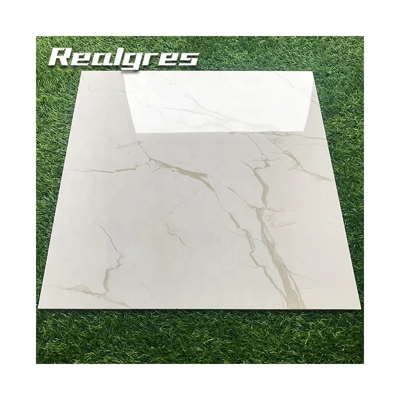 60x60 Sparkle Polished Porcelain Marble White Granite Vinyl Tile Flooring