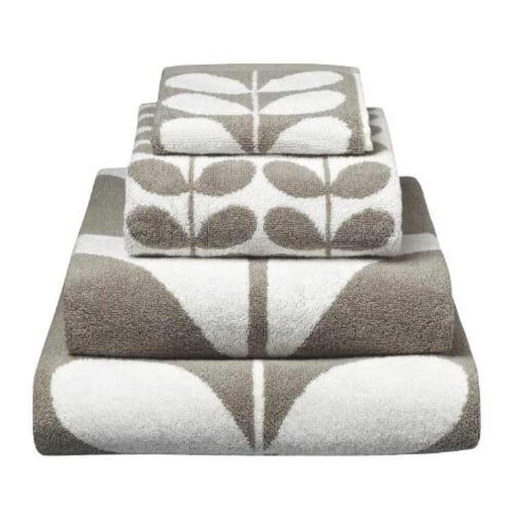 Ultra plush 100% cotton towel set 3pcs embroidered hand face bath towel