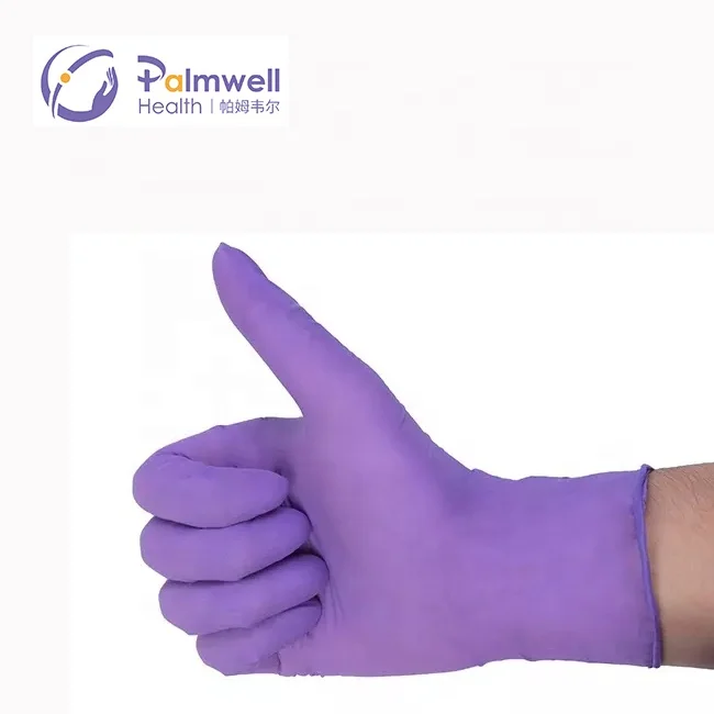 Palmwell Manufacturers tattoo beauty salon pink black blue purple Vinyl gloves powder free synthetic nitrile gloves