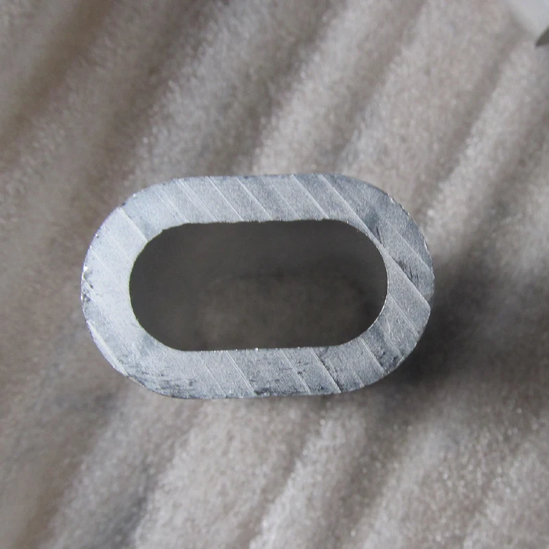 seamless oval swage sleeves wire rope sling aluminum ferrule