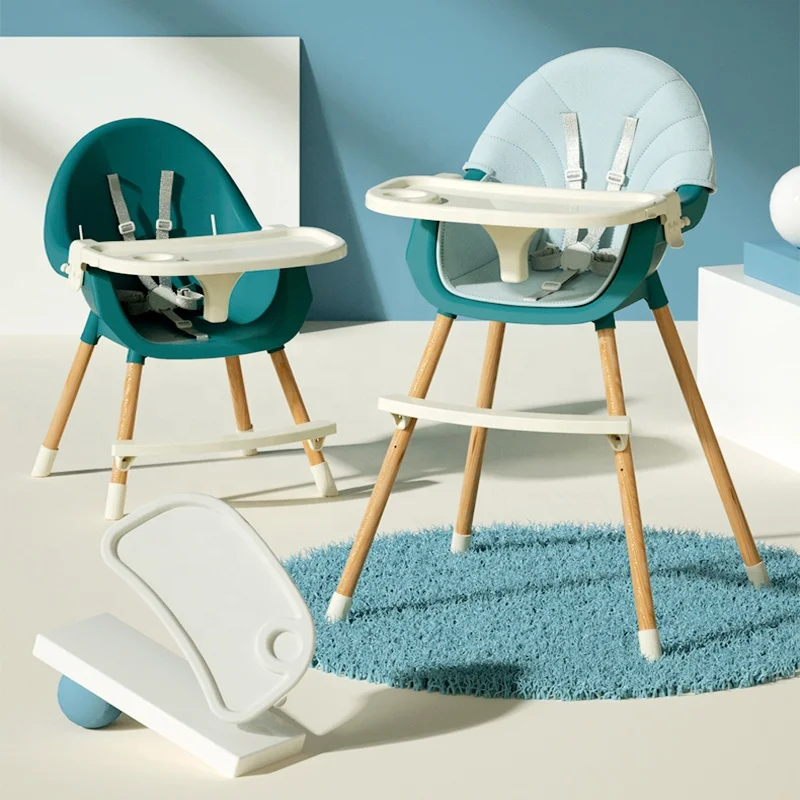 Multi-functional Children Dining Chair Adjustable Baby Dinner Chair Fold-able Infant High Chair