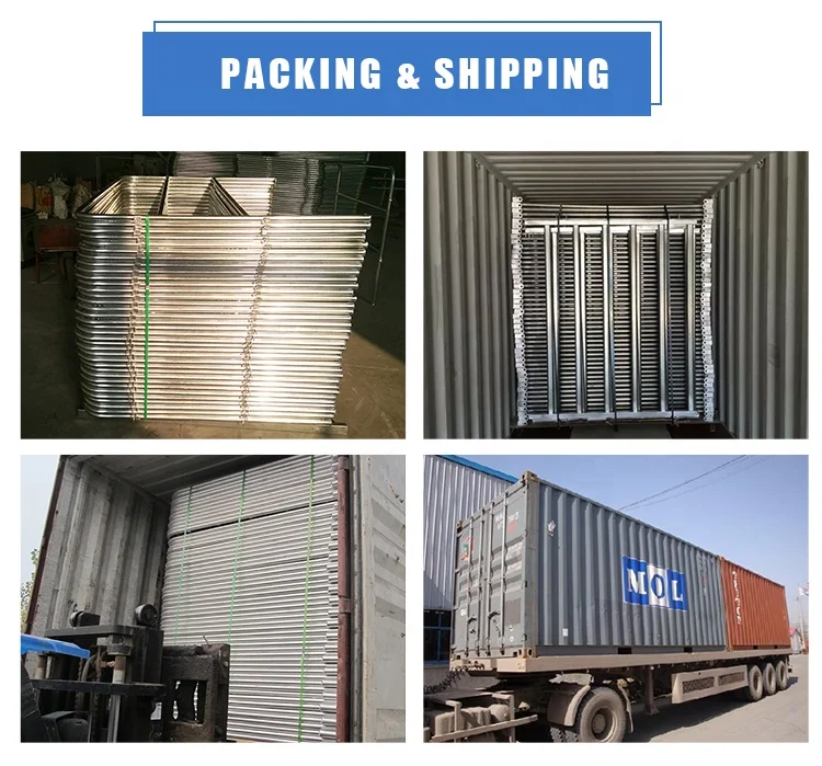 Australia cheap cattle farm fence galvanized  iron rails welded stainless steel cow cubicles cattle equipment