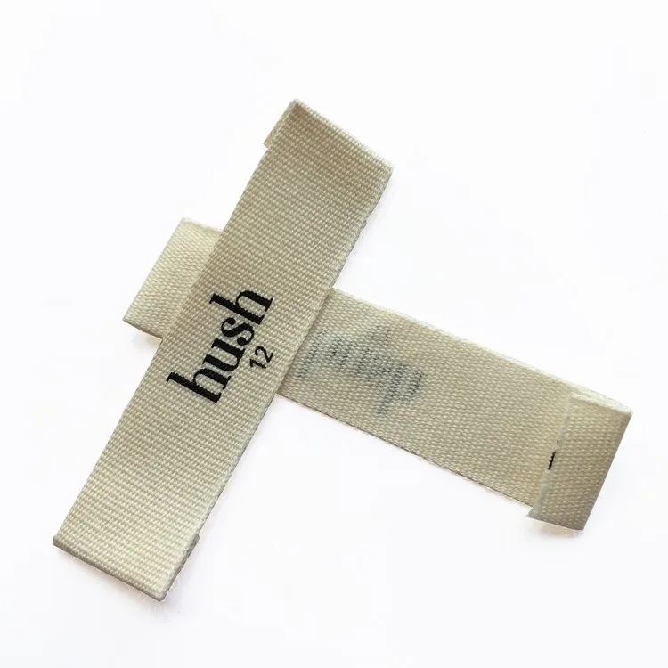 Пользовательский дизайн логотип хлопковая лента трафаретная печать Главная Этикетка/этикетки флага