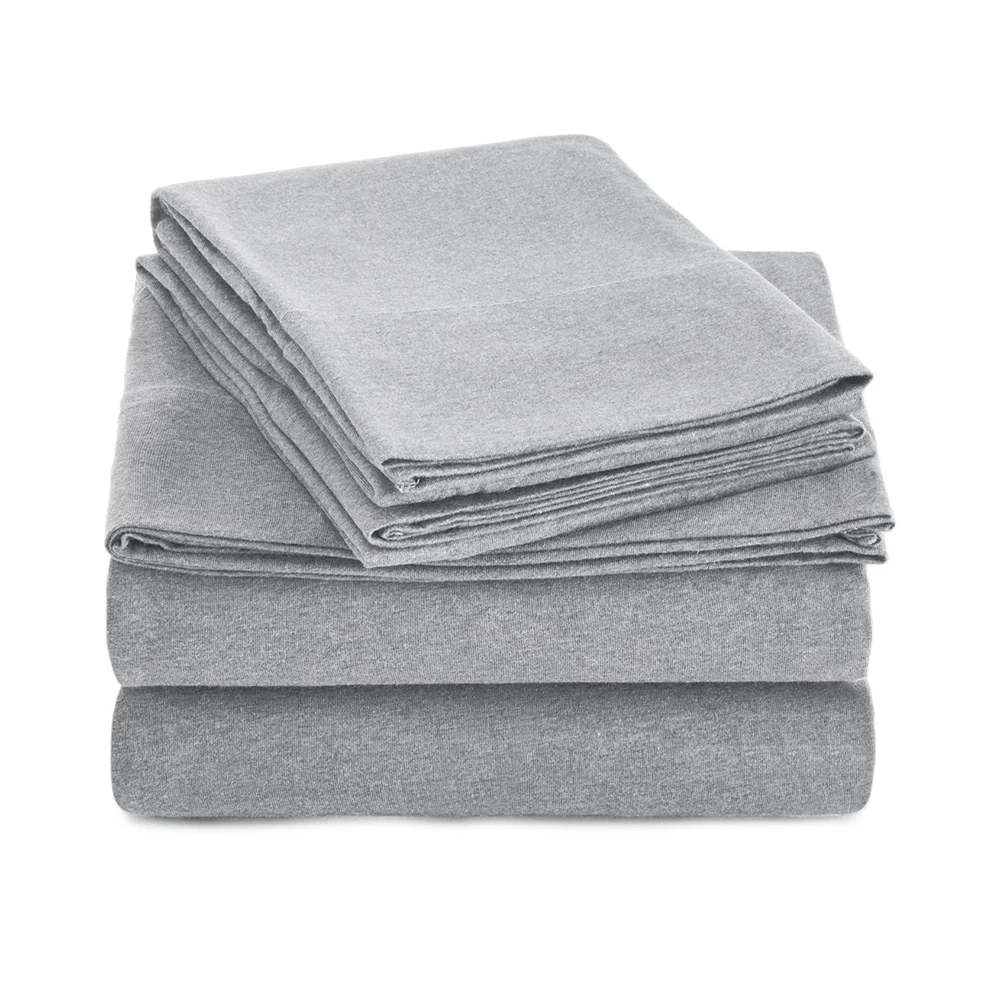 Housse De Couette Duvet Cover Jersey Knitted Fitted Sheet Cotton Bedsheets Sets With Pillowcase