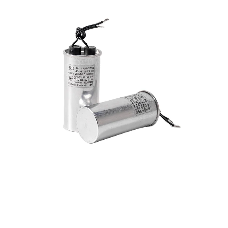 KS PinGe Customized Supplier Film Coupling 450V 45UF CBB65 AC Motor Start Capacitor