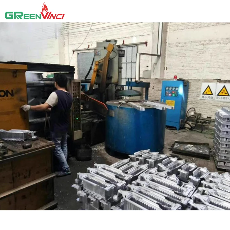 Greenvinci wholesale power saving 300kg-3500kg medium frequency copper aluminum electromagnetic induction melting furnace