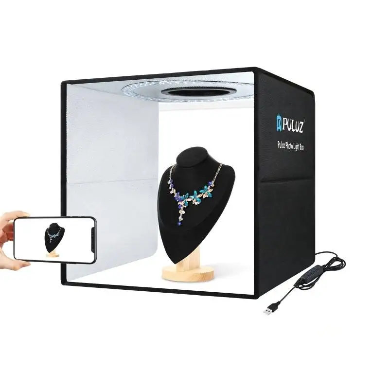 New Arrivals Photo Box PULUZ 40cm USB Portable Photo Studio Light Box Photography with 12 Colors Backdrops Accessories