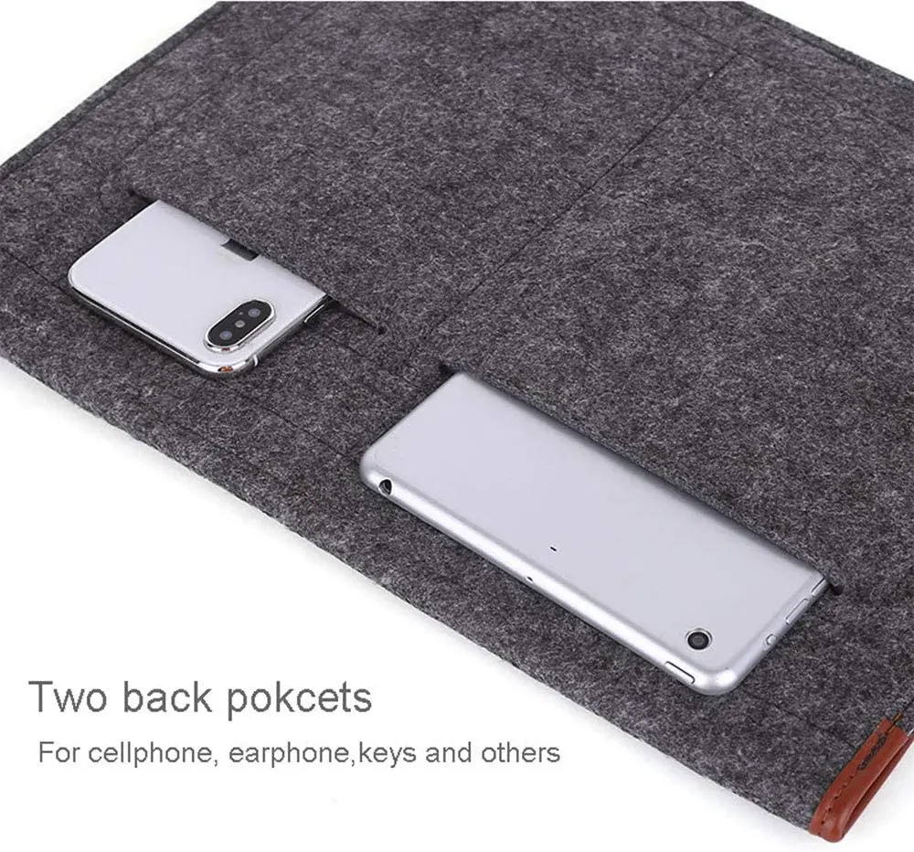 Фетровая сумка для ноутбука и кожаный чехол, сумка для компьютера под заказ, Роскошные Защитные Сумки для хранения ноутбука