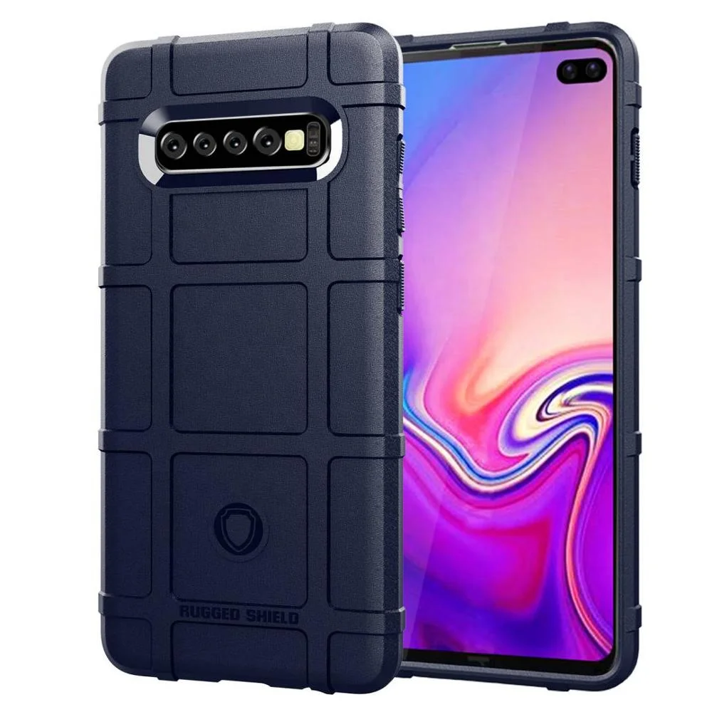 
Hot selling stock Thicken Shockproof Armor Rugged Shield military TPU Cell Phone Case cover for Samsung S10 plus 