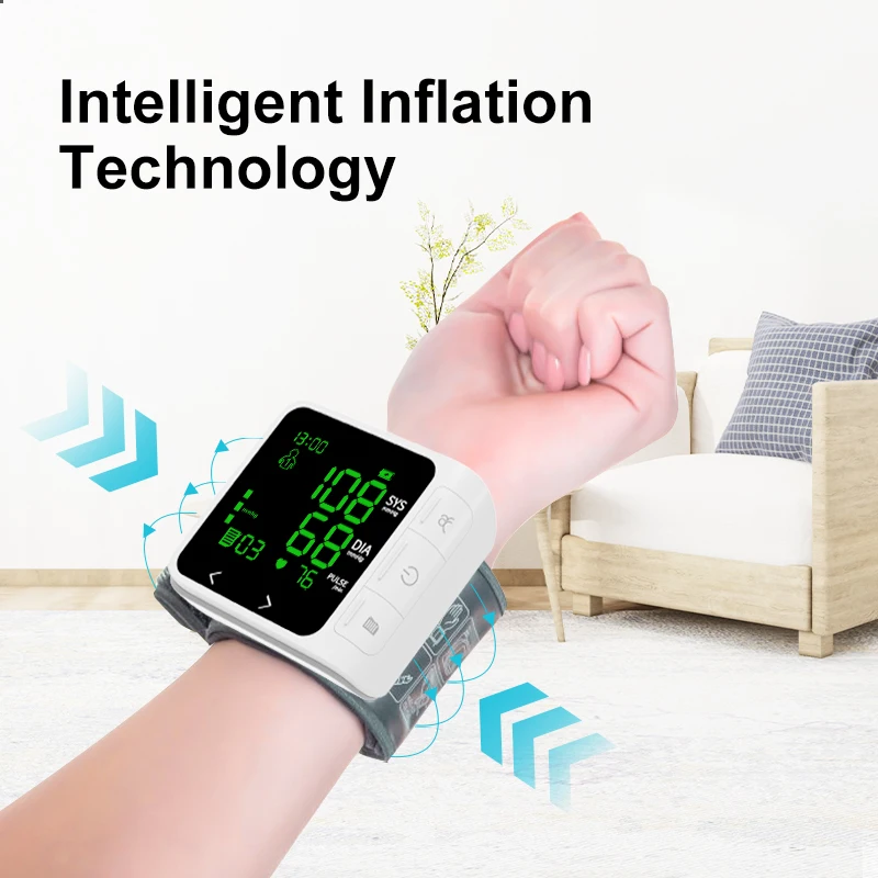Portable Automatic Tensiometros Blood Pressure Machine Sphygmomanometer Electronic Digital Bp Monitor Blood Pressure Wrist