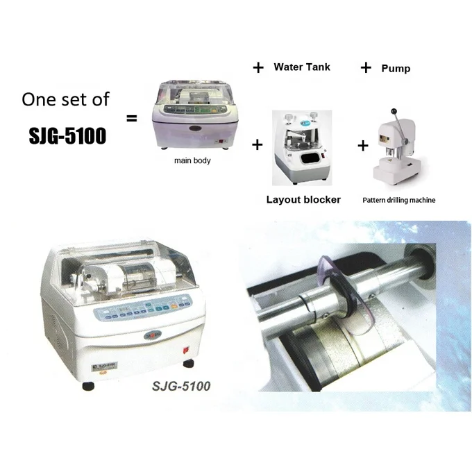 Ophthalmic equipment auto lens edger SJG-5100 for CR and glasses lens