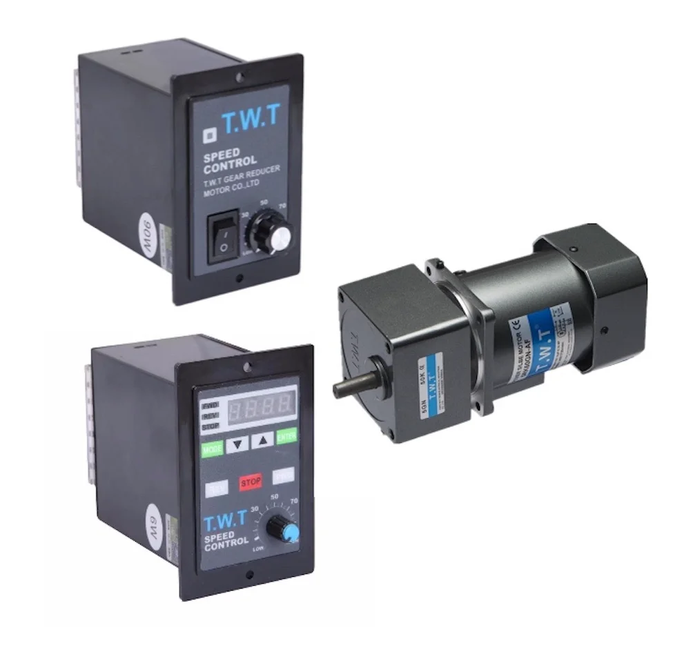 220v electric right angle low speed gear motor with speed controller 40w