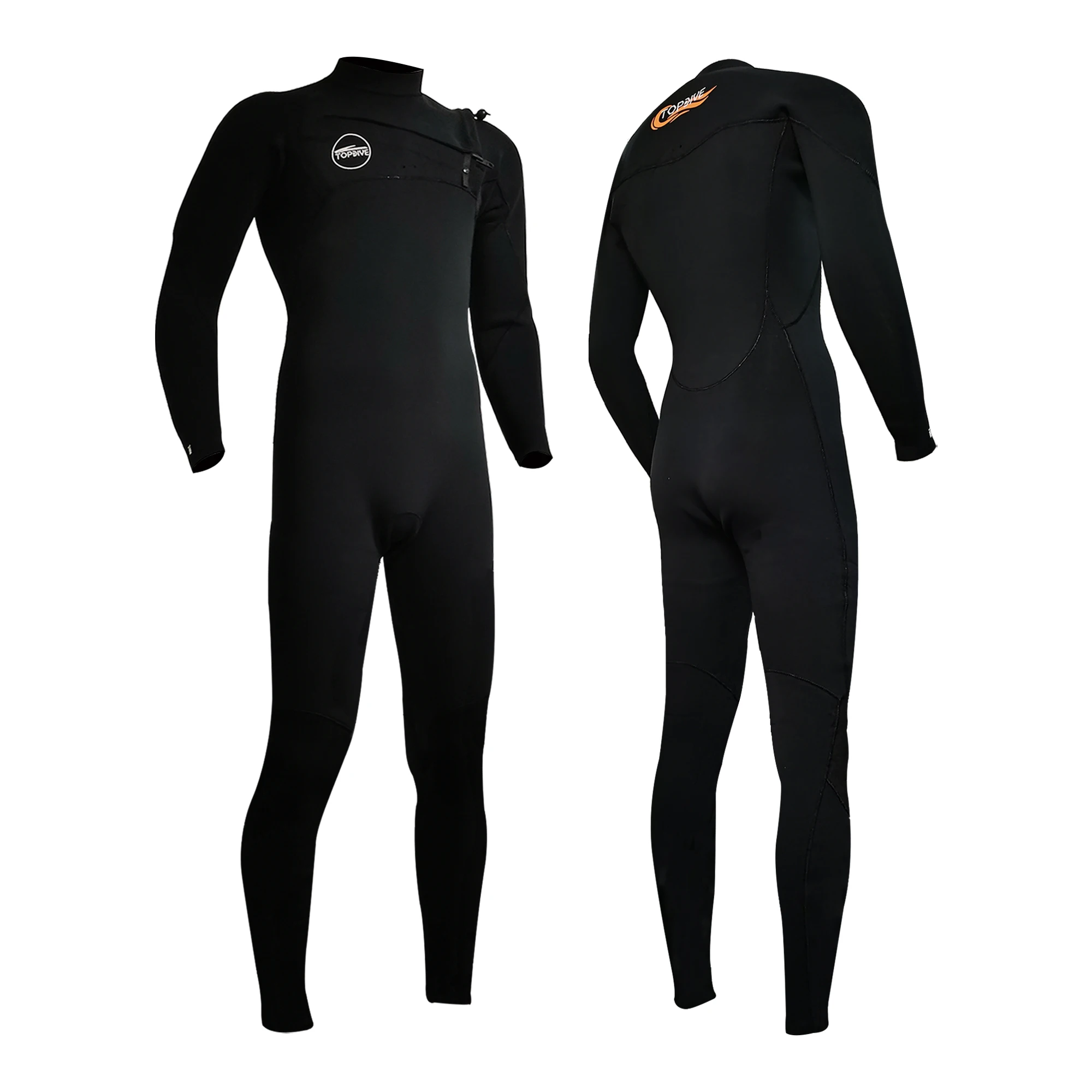 2.5MM 3MM 5MM Surfing Wet Suits 4/3 3/4MM Chest Zip Neoprene dive Wetsuit Men Impact Suit Wet Surfing Wetsuit