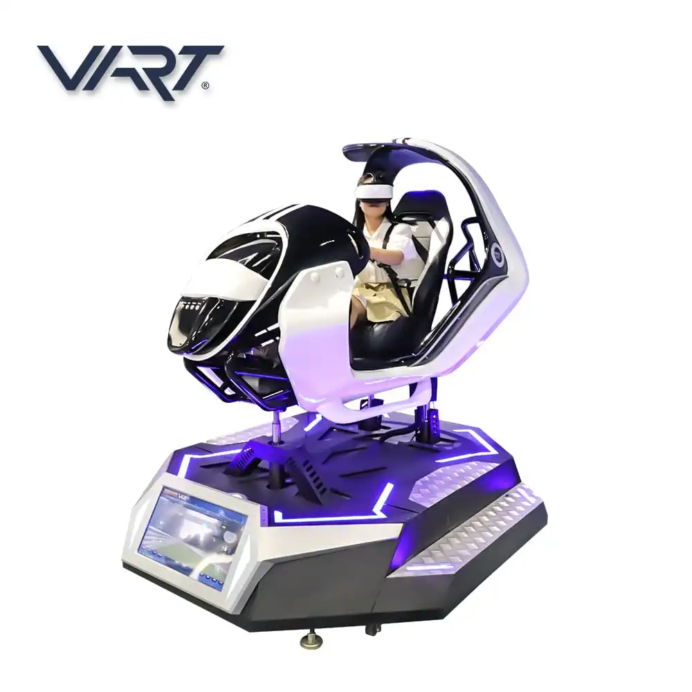 VART Immersive VR Car Driving Game Equipment 9D VR 3DOF Motion Car Racing Simulator For Sales