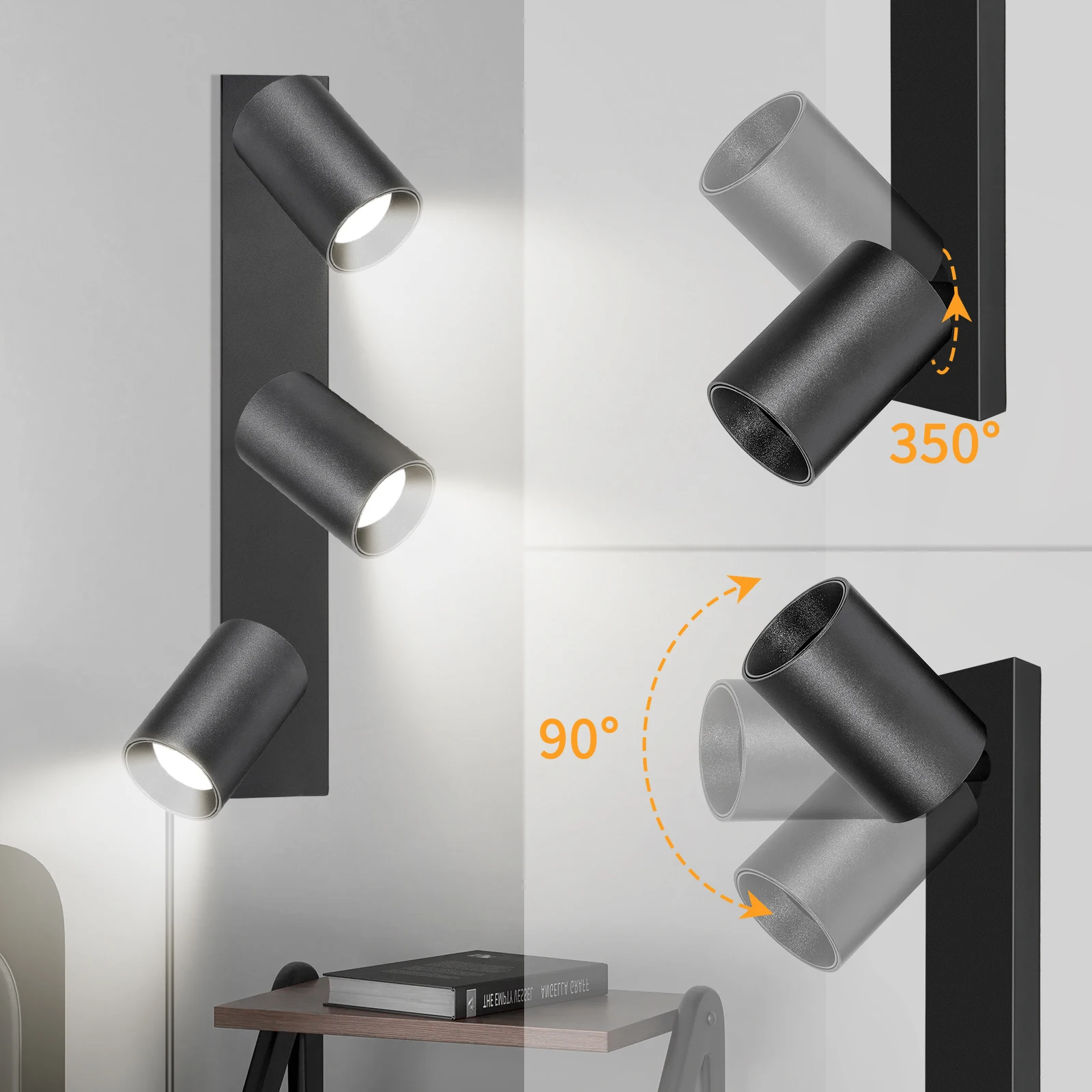 3 прожектора настенный светильник