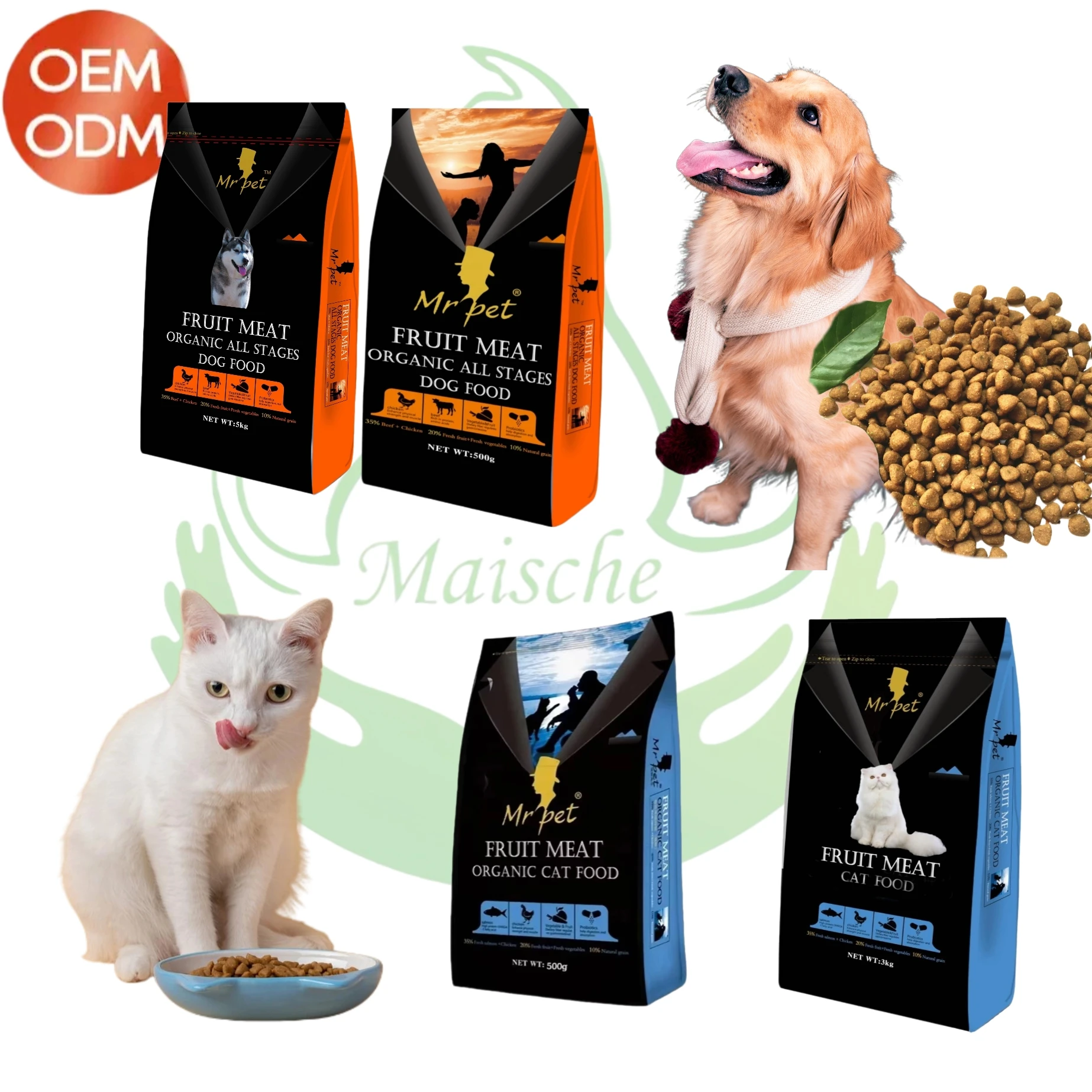 Mr Pet бренды Китай сублимированный корм для домашних животных поставщики оптовая продажа органический премиум-класса сухой собак