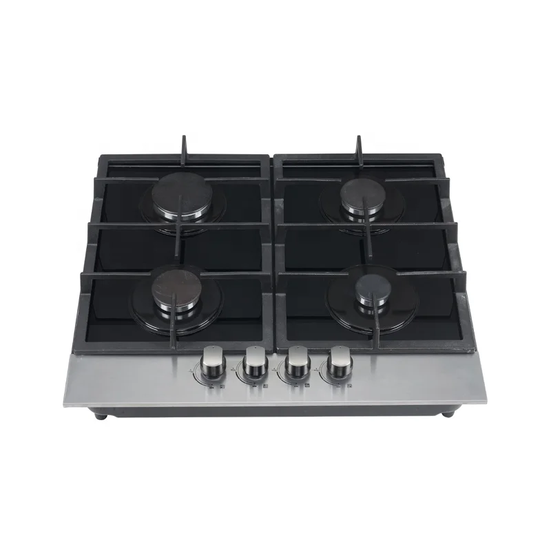 Hot selling household stainless steel gas hob 3 gas 1 electric burner