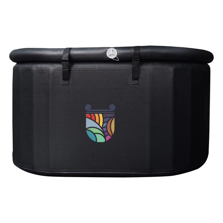 Custom Logo inflatable portable cold water bathtub ice barrel cold cold plunge tub kit with cooler