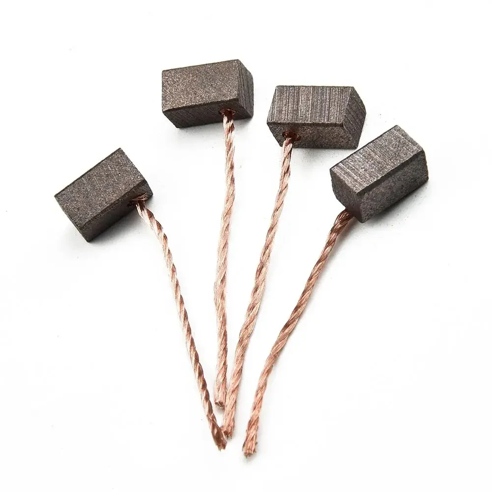 8pcs Carbon Brushes 6x6x10mm Blower Motor Fan Windshield Wiper Brush Power Tool