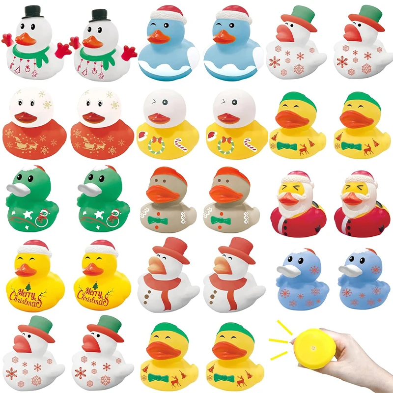 Promotional Custom Squeaky Floating Plastic Bulk Mini Race Assortment 2inch Vinyl Rubber Duck Bath Toys