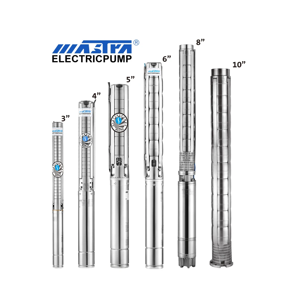 MASTRA ruirong 5 inch all stainless AISI304 impeller borehole water pumps industry deep well submersible pump