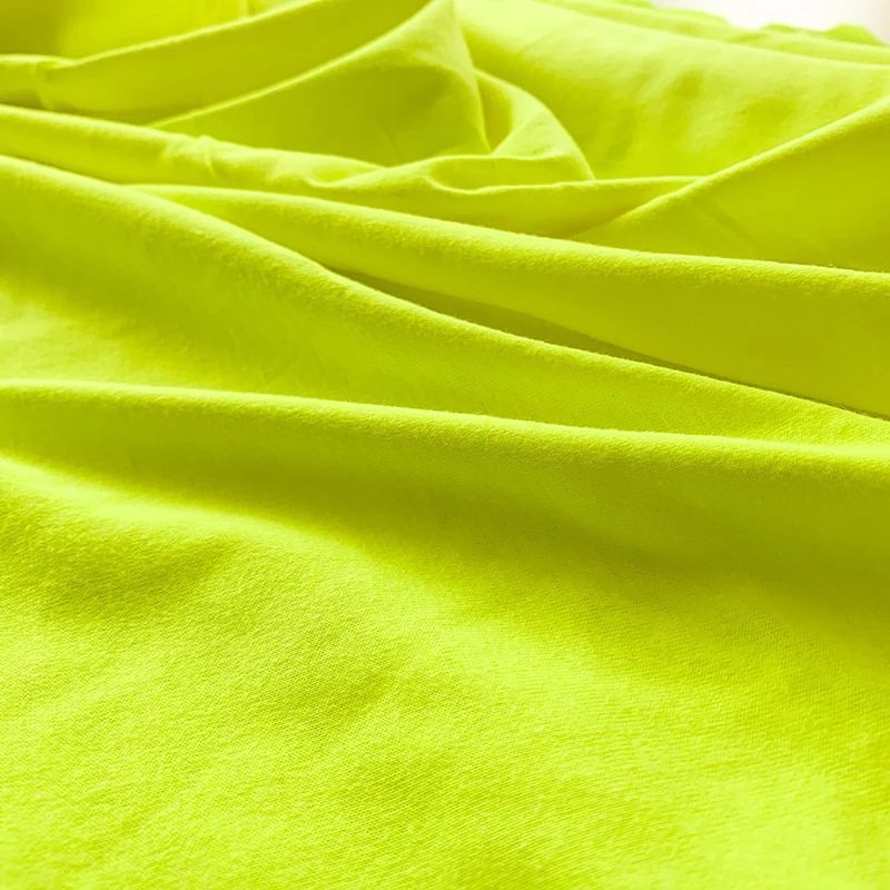 
Hot Sale T-shirt Fabric Fluorescent Cotton Fabric And Textiles For Clothing 