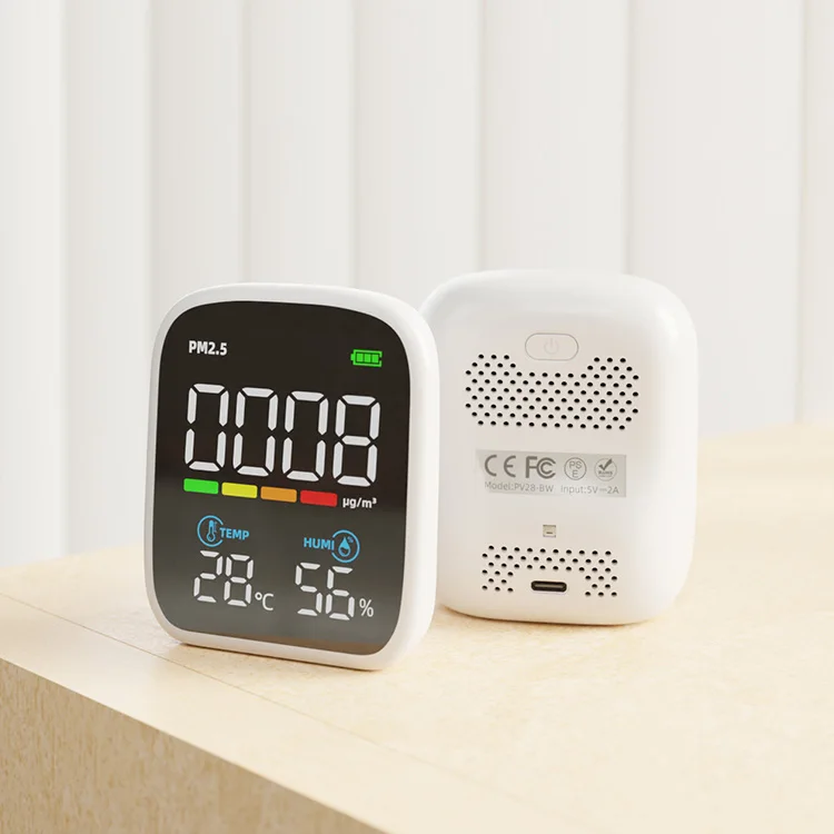 Mini Desktop PM2.5 Meter pm 2.5 sensor Air Quality Detector PM2.5 Dust Sensor Monitor For UK