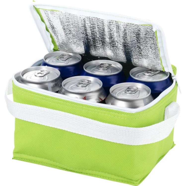custom printed waterproof eco friendly small 6 pack drink beer non woven fabric thermal insulation lunch cooler bags for cans