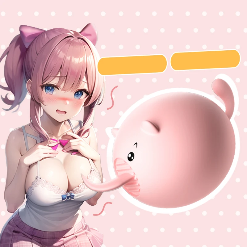 Cute Mini Pig Tongue Lick Vibrator Wireless Jump Eggs For Female Clitoral Pig vibrator masturbator fardoll