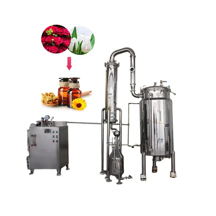 Ginger frankincense plant leaves flower rose herb lavender essential oil steam distillation machine