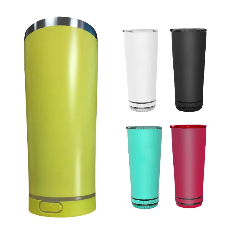 New Produced Colorful Led Right Gifts Bathroom Usb Chargeable Blue tooth With Wireless Portable Speaker Sublimation Tumblers