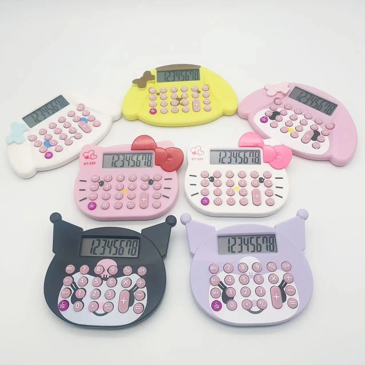 Хит продаж ручной аниме-калькулятор для студентов каваи аниме HelloKittyKuromi настольный калькулятор канцелярские товары школьников подарки