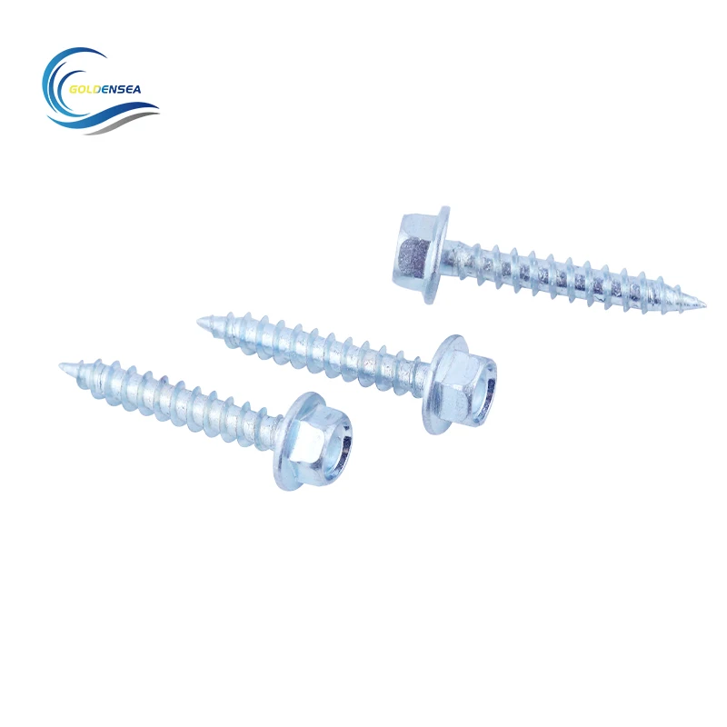 Zine Plated Metal Self Tapping Screws Customizable Specification Size Cross Recessed Countersunk Head Self Tapping Screw