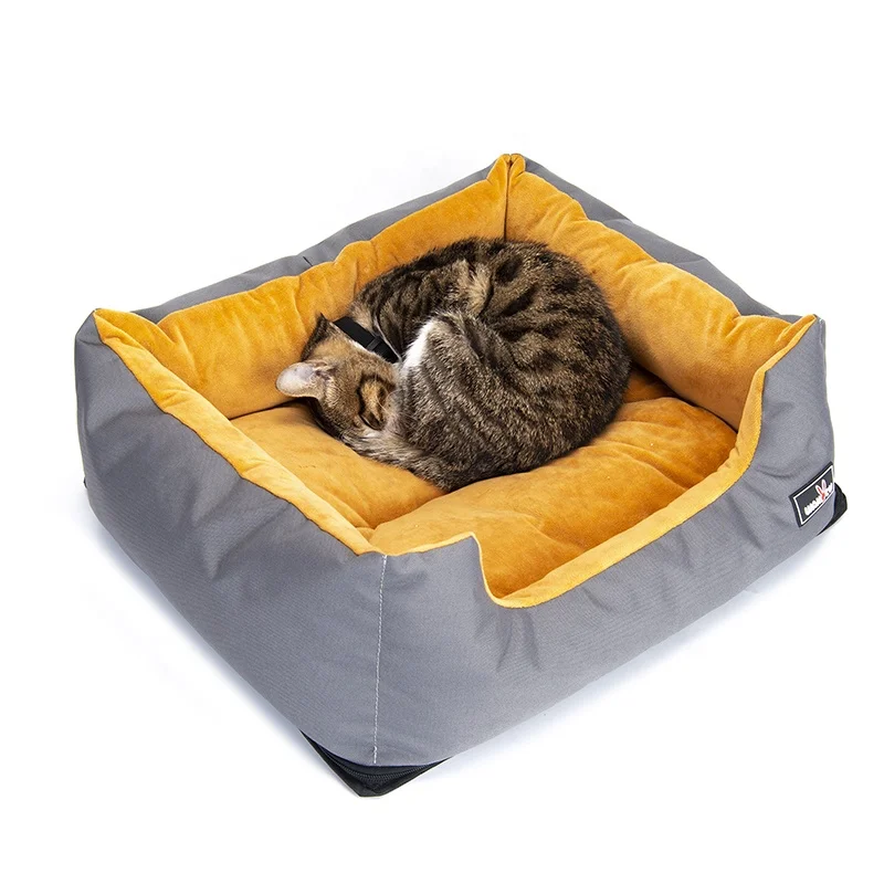 OSOCE C33 пользовательские роскошные легко чистящие мягкие моющиеся хрустальные фланелевые переносные складные лежаки для домашних животных для собак и кошек
