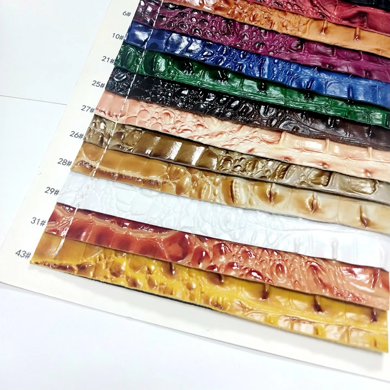crocodile synthetic leather for bags, purse and sofa