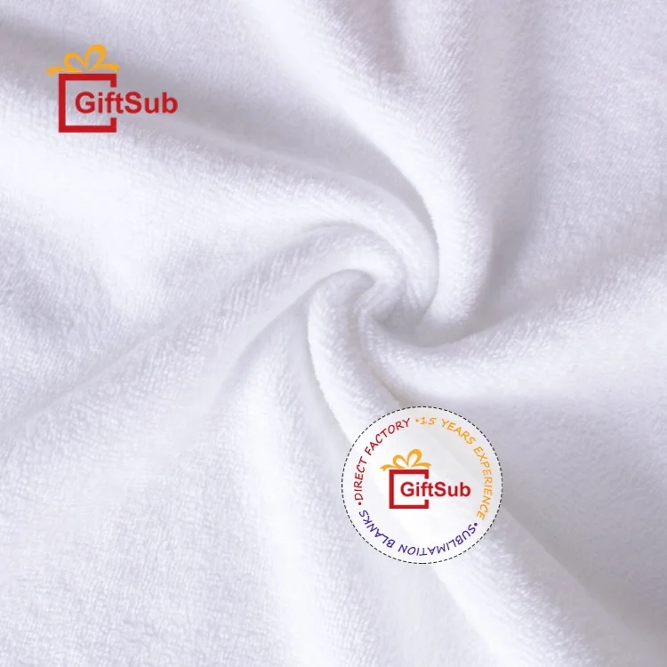 Wholesale Sublimation Blank Square Towels Custom Print 100% Polyester Microfiber Tea Towels With Hang Loop