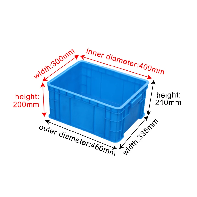 LK Heavy Duty Plastic Turnover Box Nestable and Recyclable Foldable Crate for Storage Solid Box Design