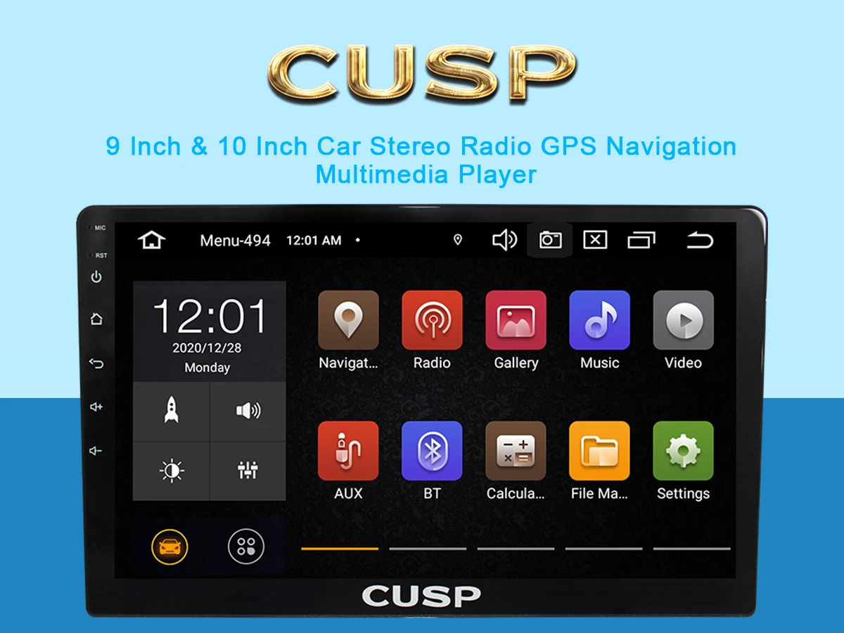 Top Sales And Fashion Universal Multimedia GPS Navigation 10.4'  Android 13 Car Stereo Radio Car Play For All Kinds Of Cars