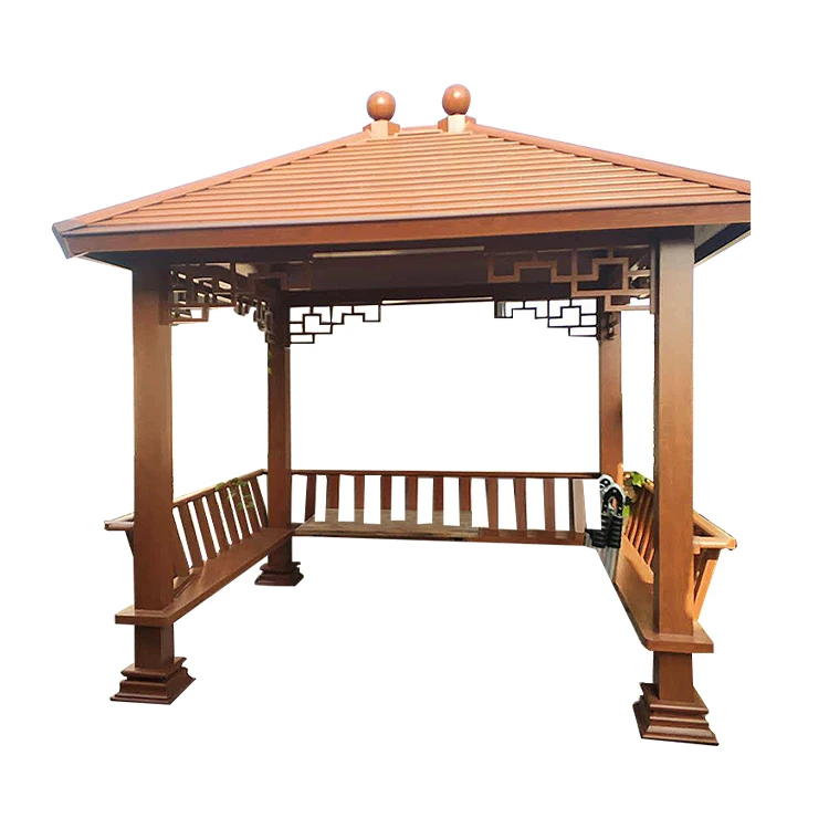 Environmental-friendly Material Modern Style Outdoor Garden Wooden Gazebo