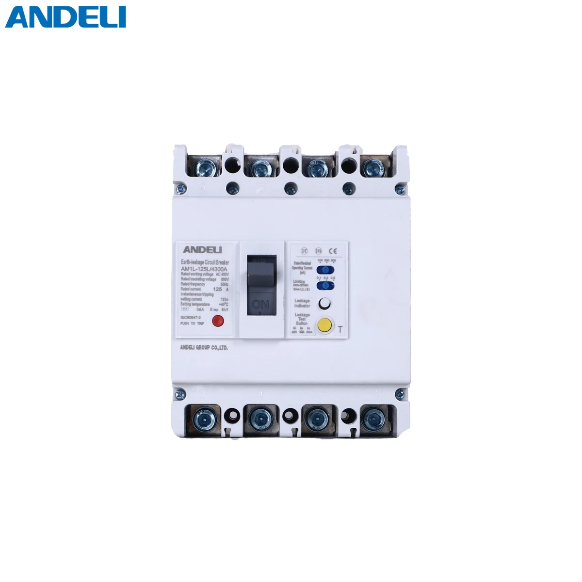  ANDELI AM1L-125/4300 10 16 20 25 32 40 50 63 80 100 amp электрический выключатель elcb 60a 100a
