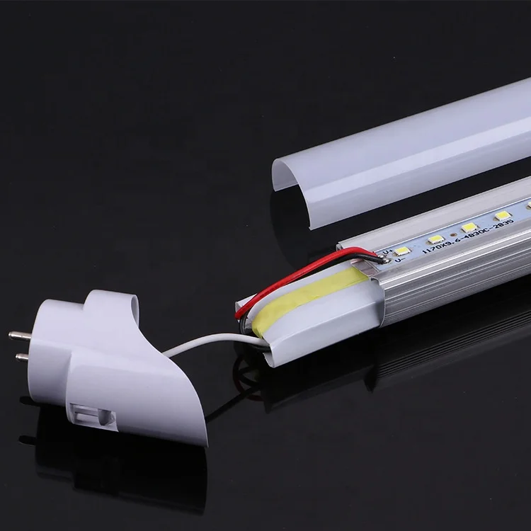 1.2m 1.5m T5 T8 led tube light bulbs 2ft 4ft 8ft 120cm aluminum 5000k daylight white 18w 24w plastic glass t8 led light tube