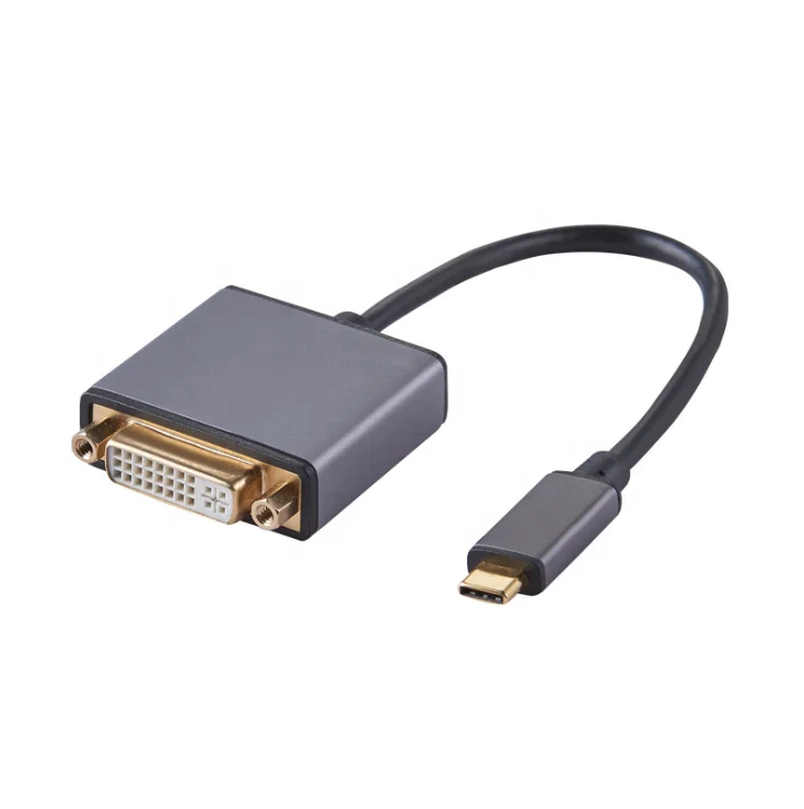 
high quality Hot selling USB HD audio video adapter male to female USB type C to DVI convertor Cable 