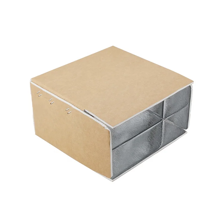 Индивидуальная Гофрированная коробка из алюминиевой фольги картонная с изоляцией для пищевых продуктов