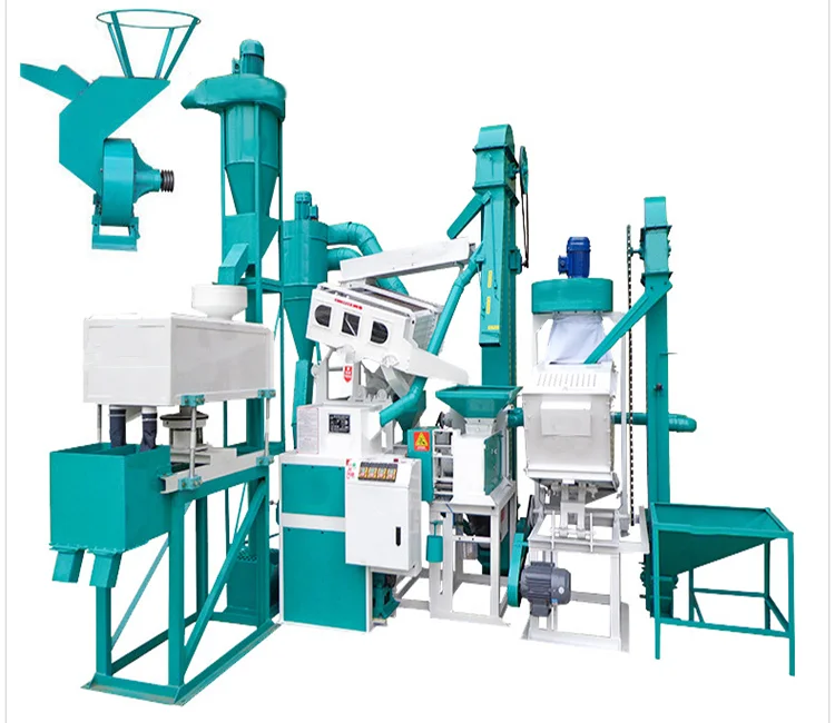 Mini rice milling dryer sets rice and corn milling machines