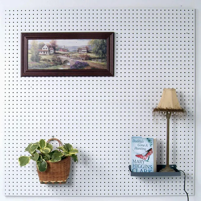 Custom Size Steel Panel Tool Metal Decorative Pegboard Display Stand