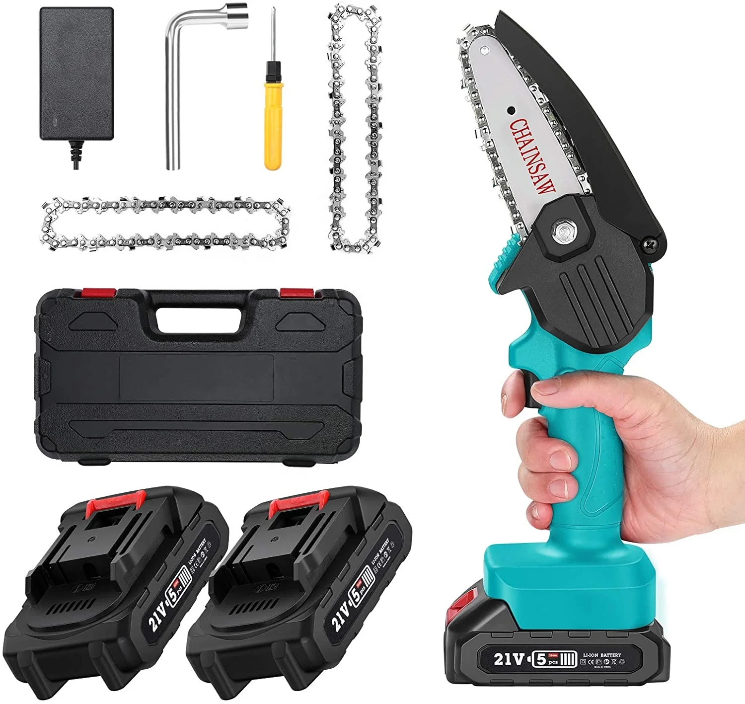 Mini Cordless Chainsaw Electric, Electric Pruning Saw Portable Pruning Shears Saw,Powered Tree Branch Pruner Cutting Garden Tool