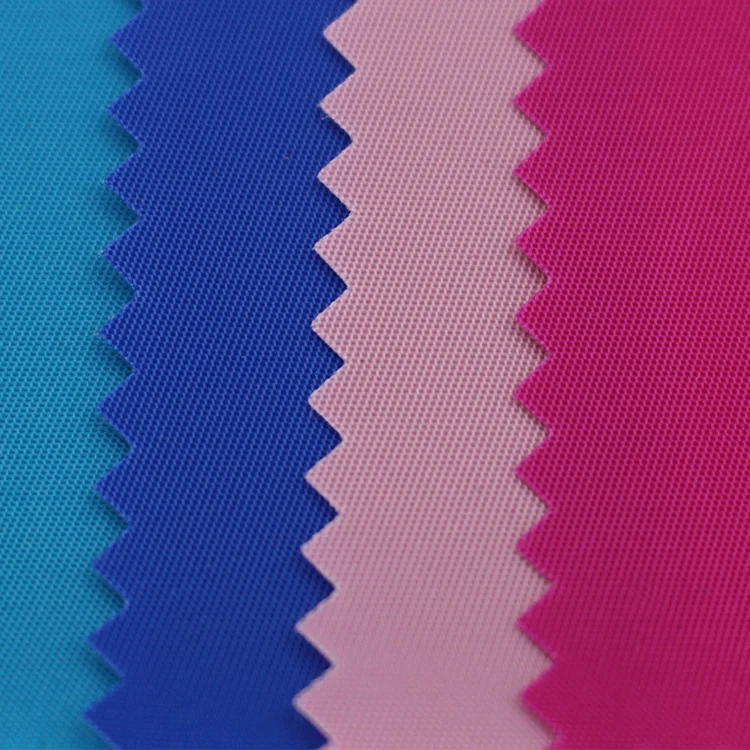 Waterproof thickened encryption 290t nylon twill pu 200D 210D double sided twill nylon taffeta fabric for clothing lining