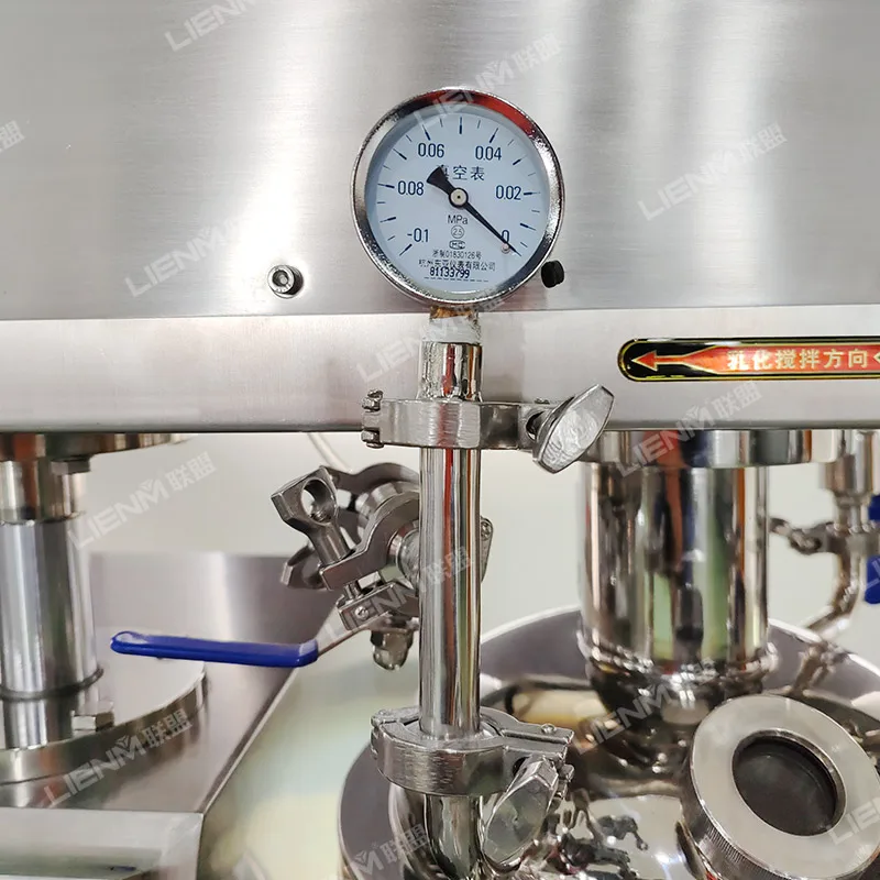 Vacuum homogenizer cream mixer emulsifying machine Cosmetics production equipment Paste hot wax mixing machine