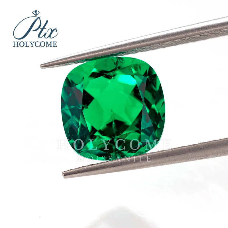 Holycome 10x10MM Design Lab Grown Loose Diamond Jewelry Ring Bracelet Jewelry Factory Direct Sale Cushion Cut Synthetic Corundum