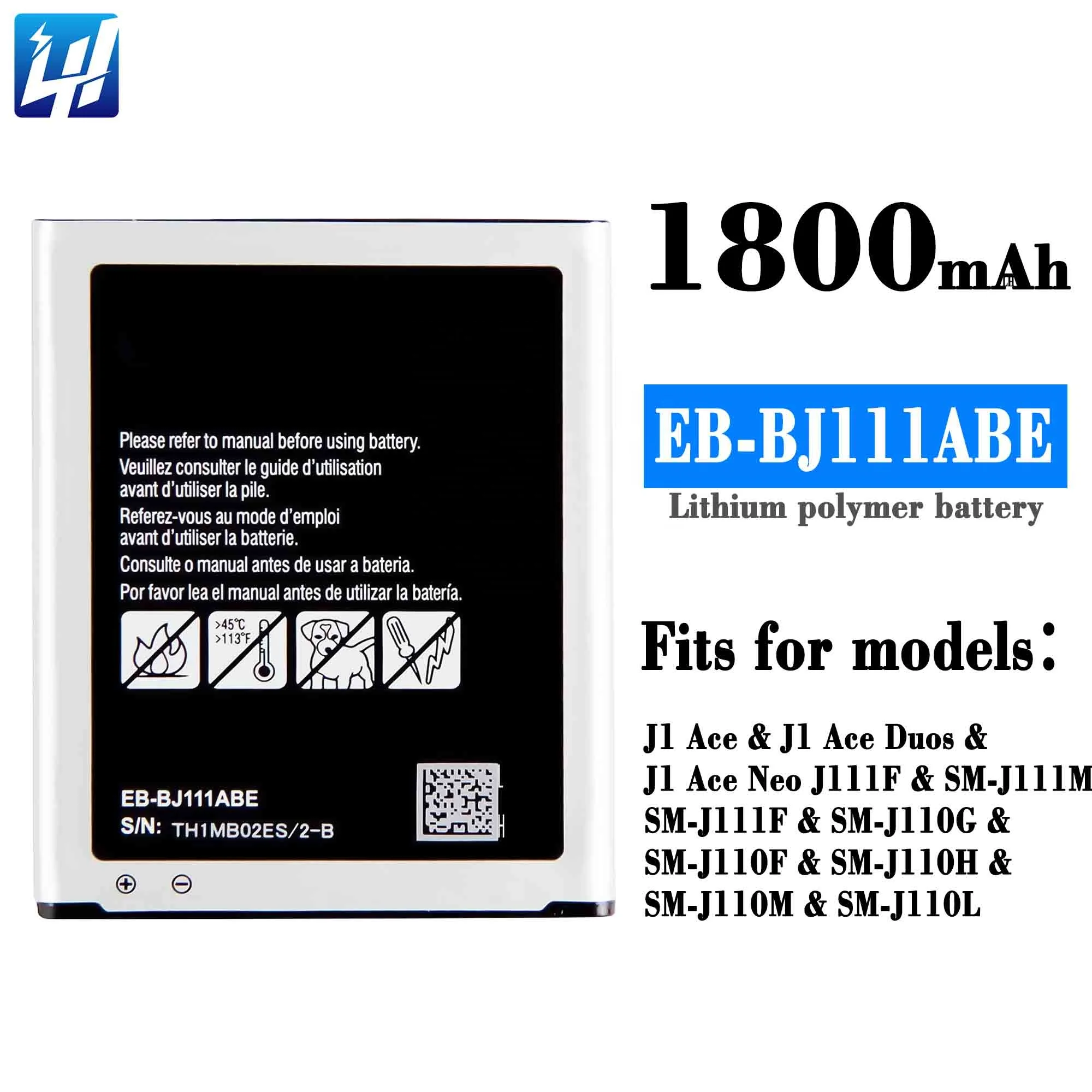 Оригинальный EB-BJ111ABE аккумулятор 1800 мАч для Samsung Galaxy J1 J Ace J110 SM-J110F J110H J110F J110FM 4G версия мобильного телефона